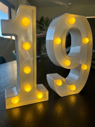 Renting out: Light up Number - 6 or 9 